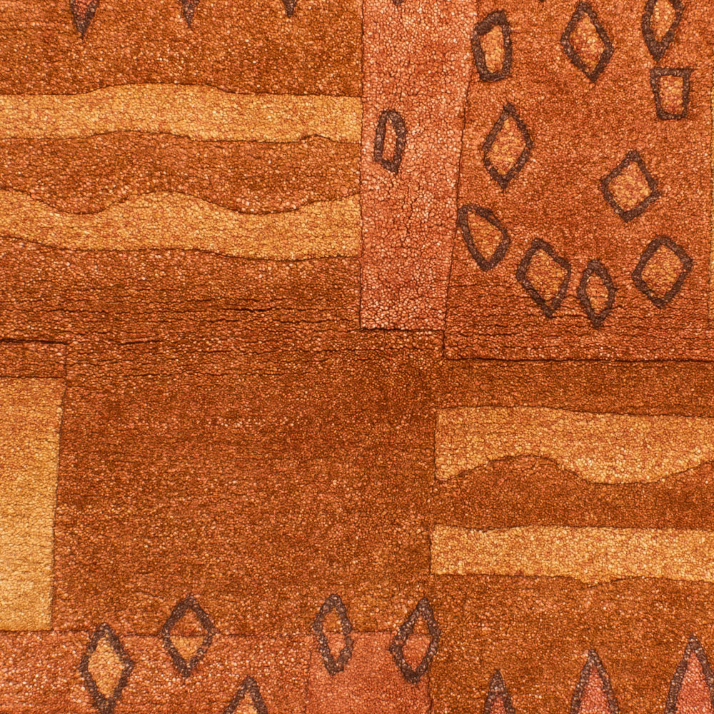 Dywan z Nepalu - 183 x 120 cm - brązowy