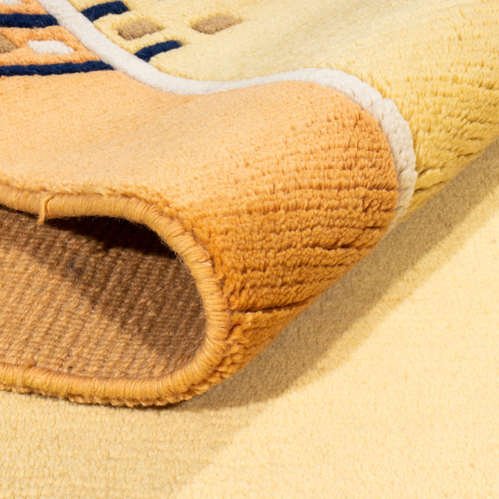 Dywan z Nepalu - 180 x 120 cm - złoto