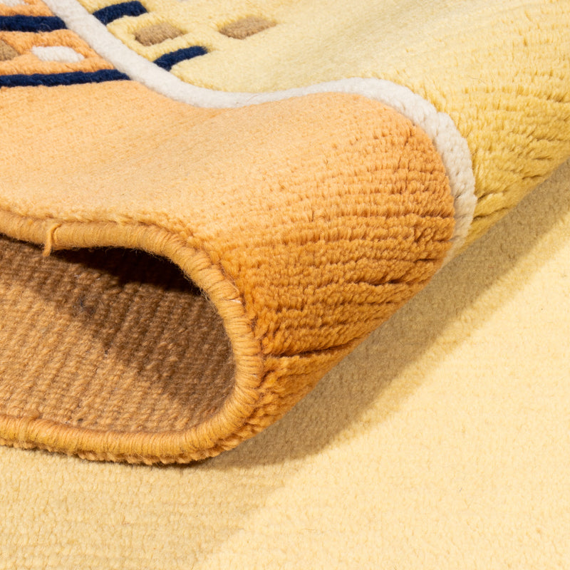 Dywan z Nepalu - 180 x 120 cm - złoto