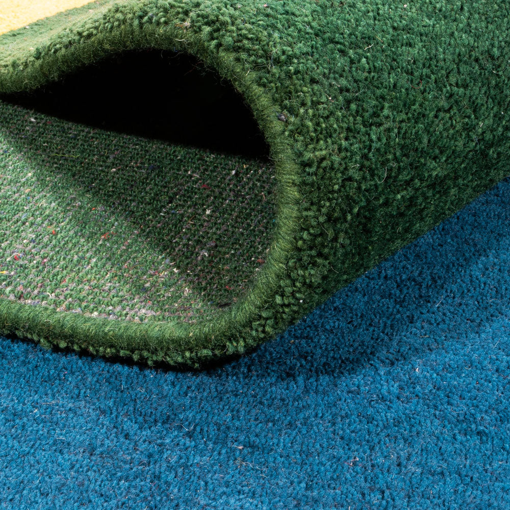 Dywan Gabbeh - Indus - 393 x 297 cm - niebieski