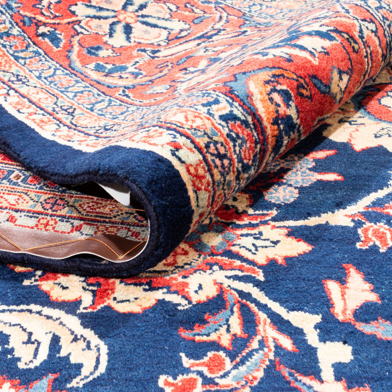 Dywan perski - Klasyczny - 382 x 273 cm - ciemnoniebieski