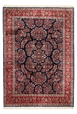 Orientalny dywan - Indus - 350 x 260 cm - ciemnoniebieski
