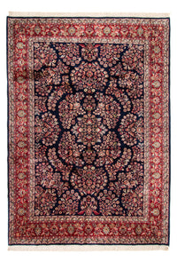 Orientalny dywan - Indus - 350 x 260 cm - ciemnoniebieski