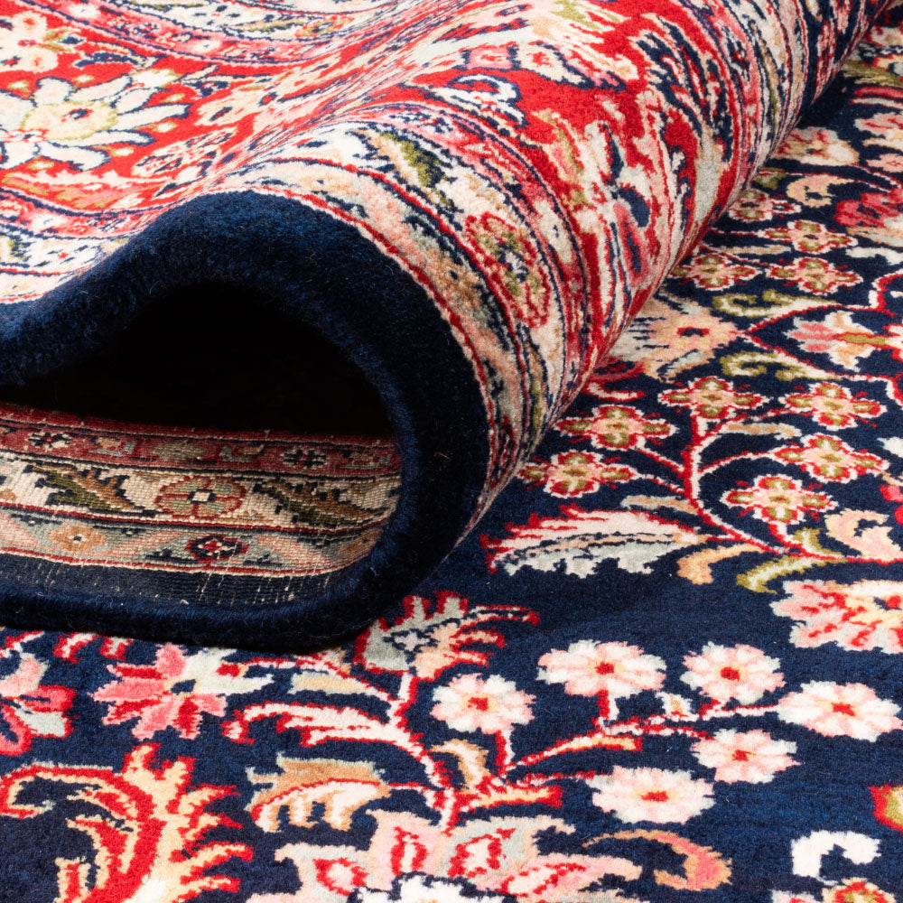 Orientalny dywan - Indus - 350 x 260 cm - ciemnoniebieski