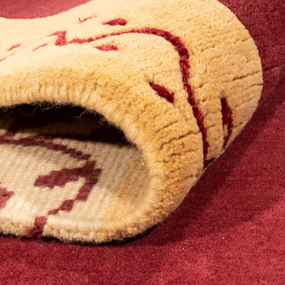 Dywan z Nepalu - 244 x 173 cm - czerwony