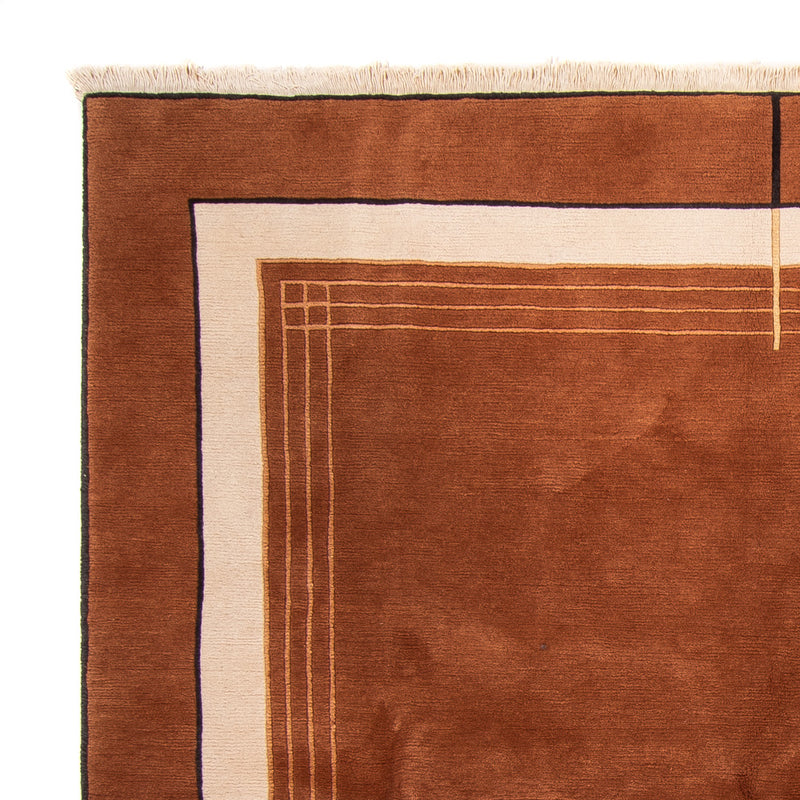 Dywan z Nepalu kwadratowy  - 250 x 250 cm - brązowy