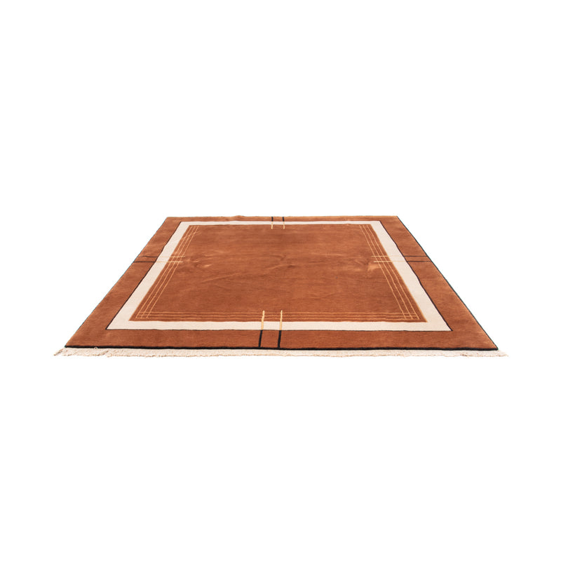 Dywan z Nepalu kwadratowy  - 250 x 250 cm - brązowy