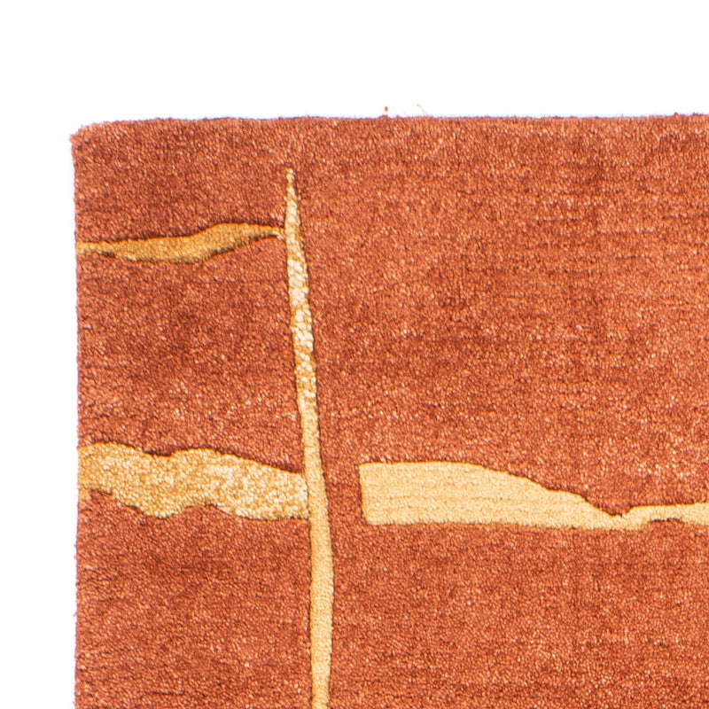 Dywan z Nepalu - 162 x 92 cm - brązowy