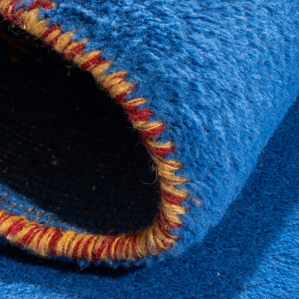 Dywan Gabbeh - Indus - 160 x 90 cm - niebieski