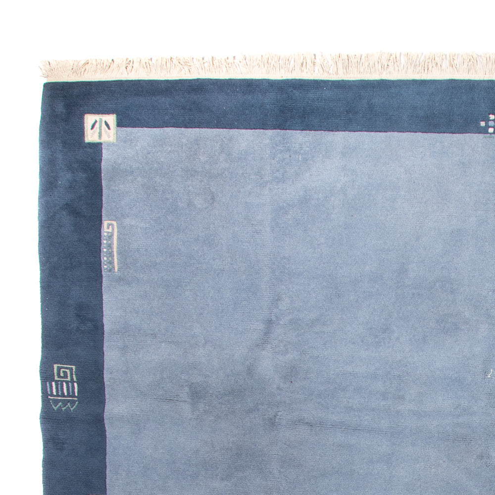 Dywan z Nepalu - 401 x 300 cm - niebieski