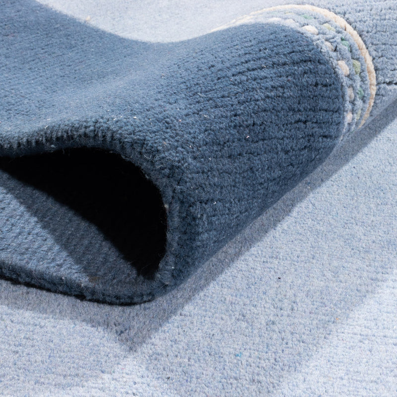 Dywan z Nepalu - 401 x 300 cm - niebieski