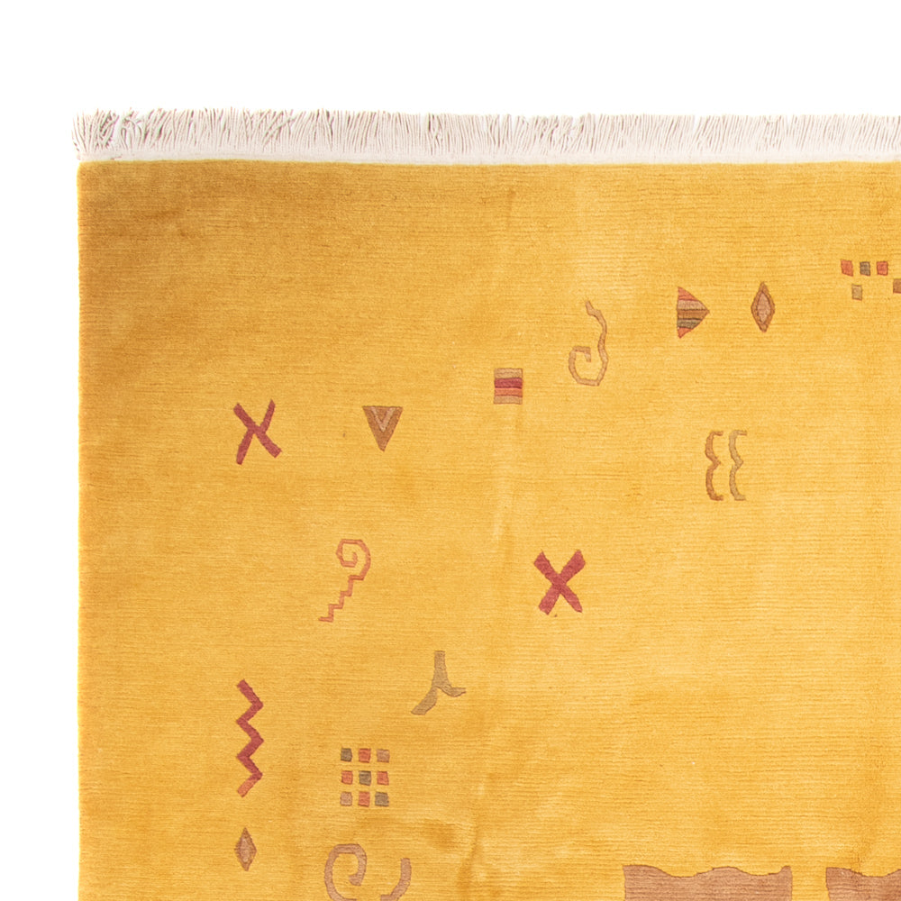 Dywan z Nepalu - 357 x 256 cm - złoto