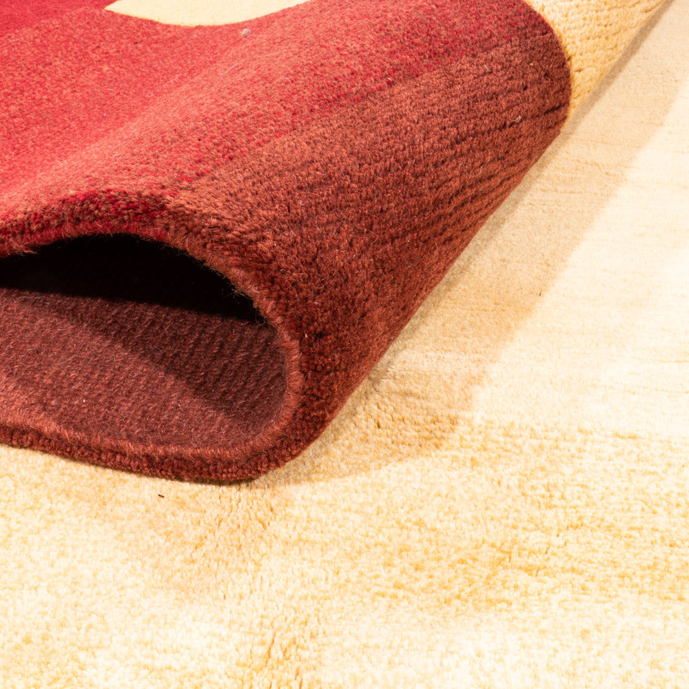 Dywan z Nepalu - 303 x 251 cm - złoto