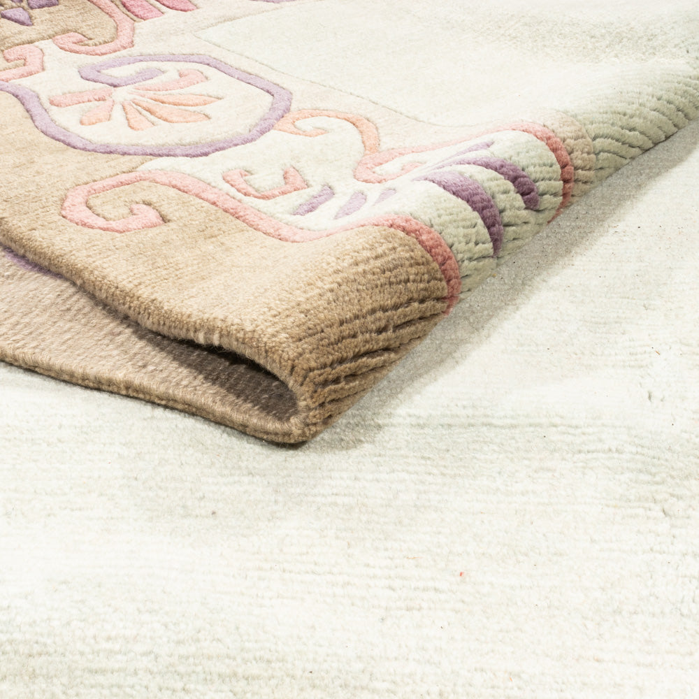 Dywan z Nepalu - 351 x 254 cm - oliwkowa zieleń