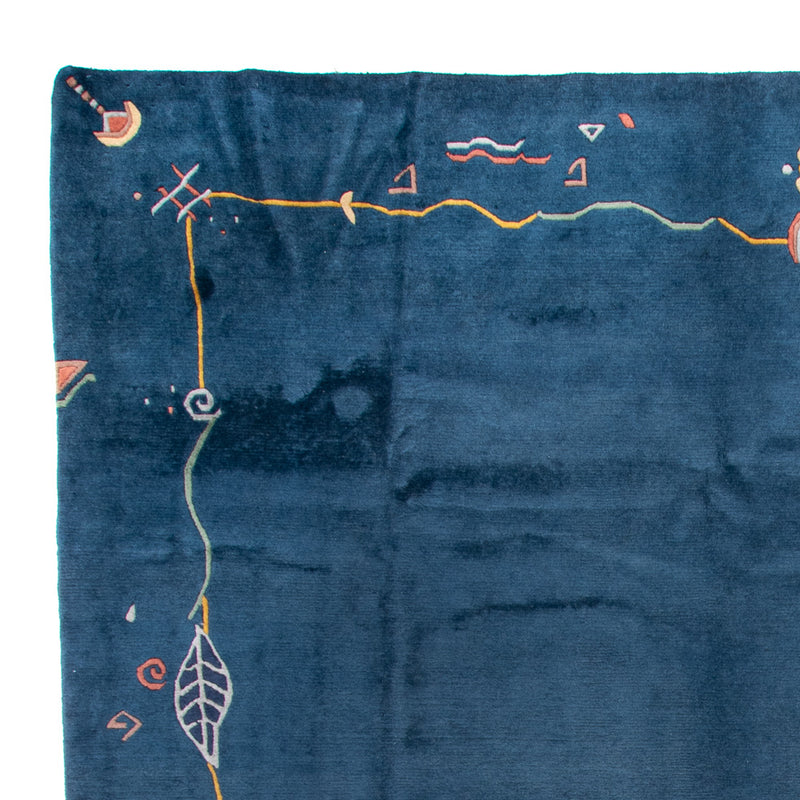 Dywan z Nepalu - Royal - 382 x 299 cm - niebieski