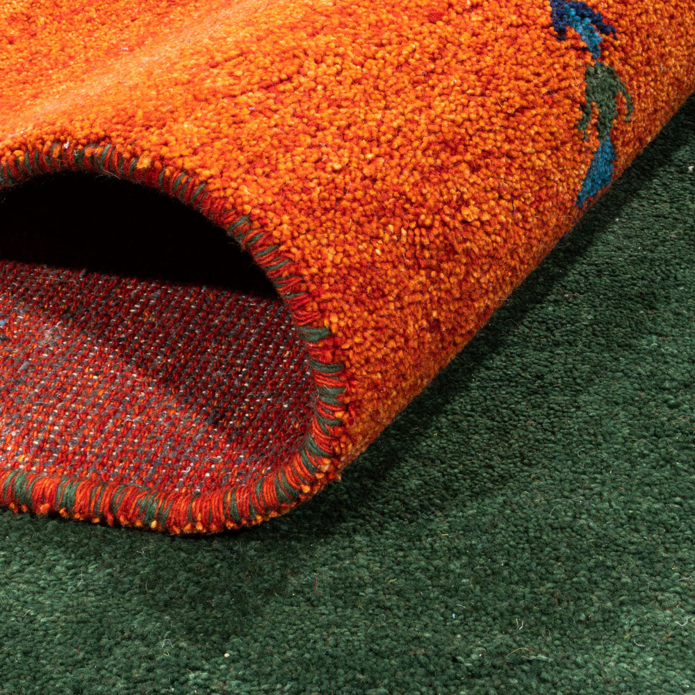 Dywan Gabbeh - Indus - 390 x 289 cm - zielona