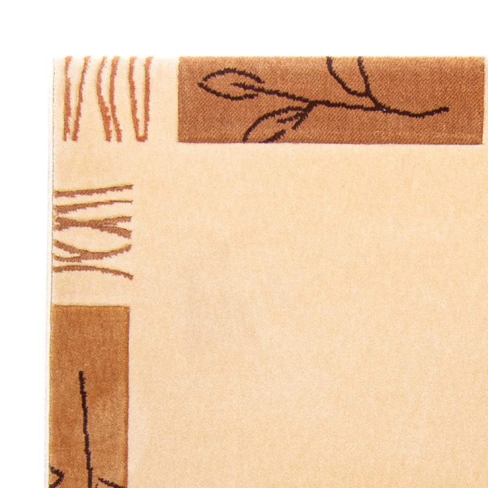 Nowoczesna wykładzina - 170 x 120 cm - beżowy