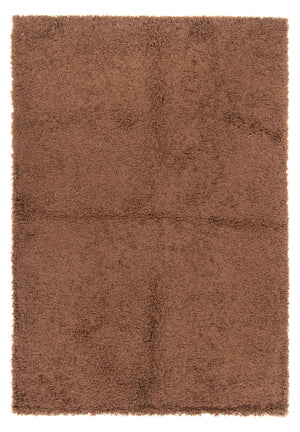 Dywan o wysokim runie - 190 x 133 cm - brązowy