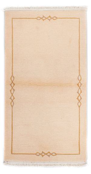 Dywan z Nepalu - Royal - 137 x 73 cm - beżowy