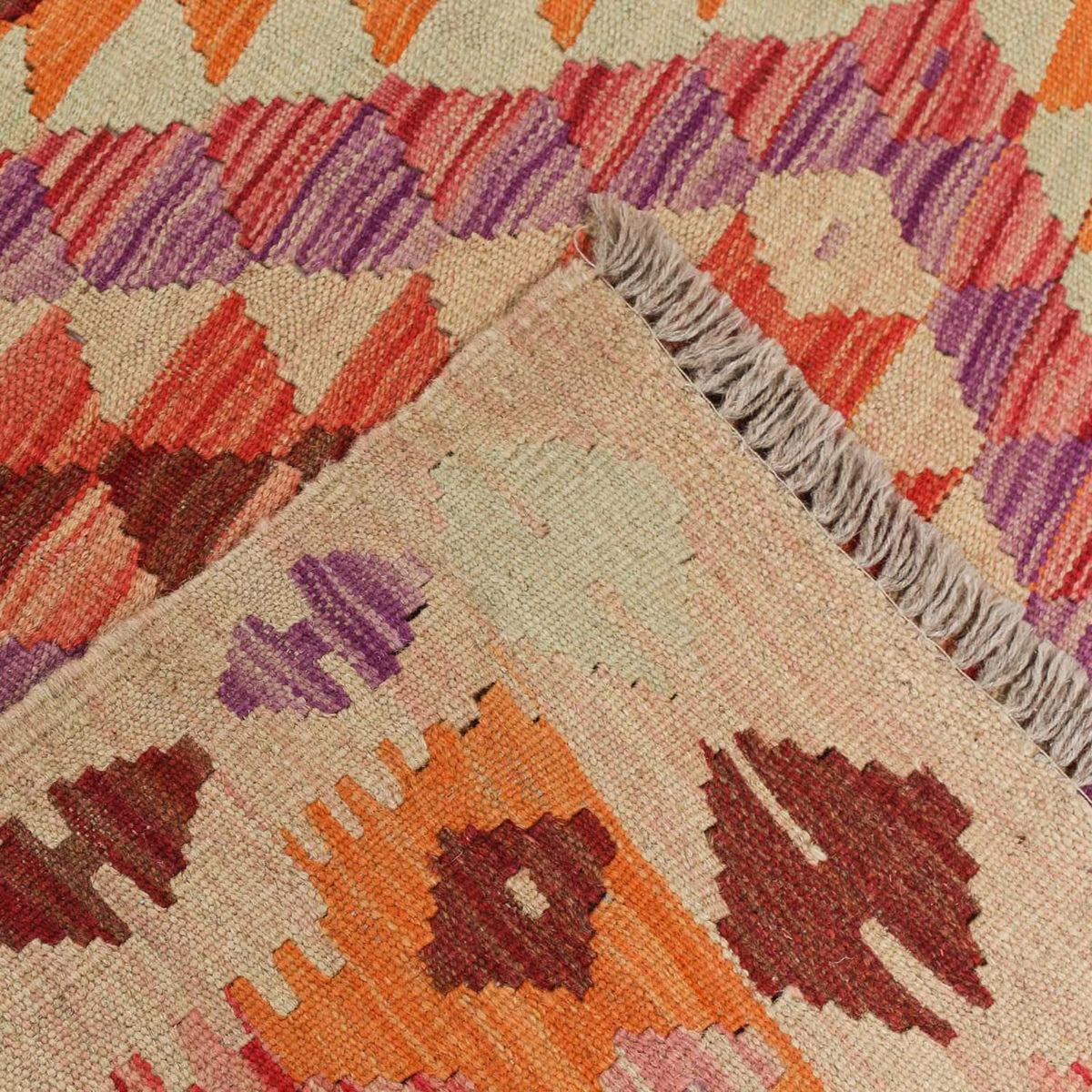 Biegacz Dywan Kelim - Splash - 192 x 110 cm - wielokolorowy