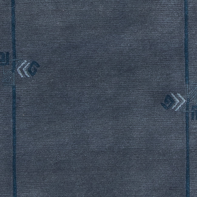 Biegacz Dywan z Nepalu - 329 x 73 cm - niebieski