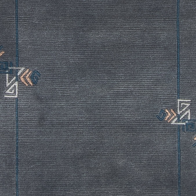 Biegacz Dywan z Nepalu - 343 x 73 cm - niebieski