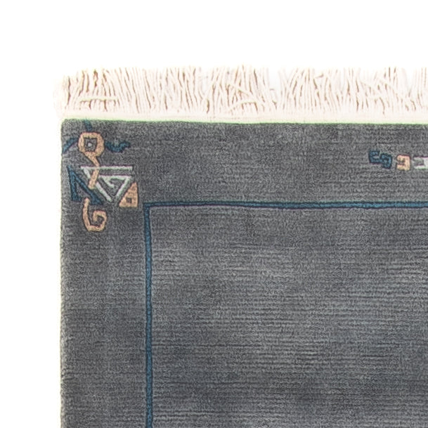 Biegacz Dywan z Nepalu - 343 x 73 cm - niebieski