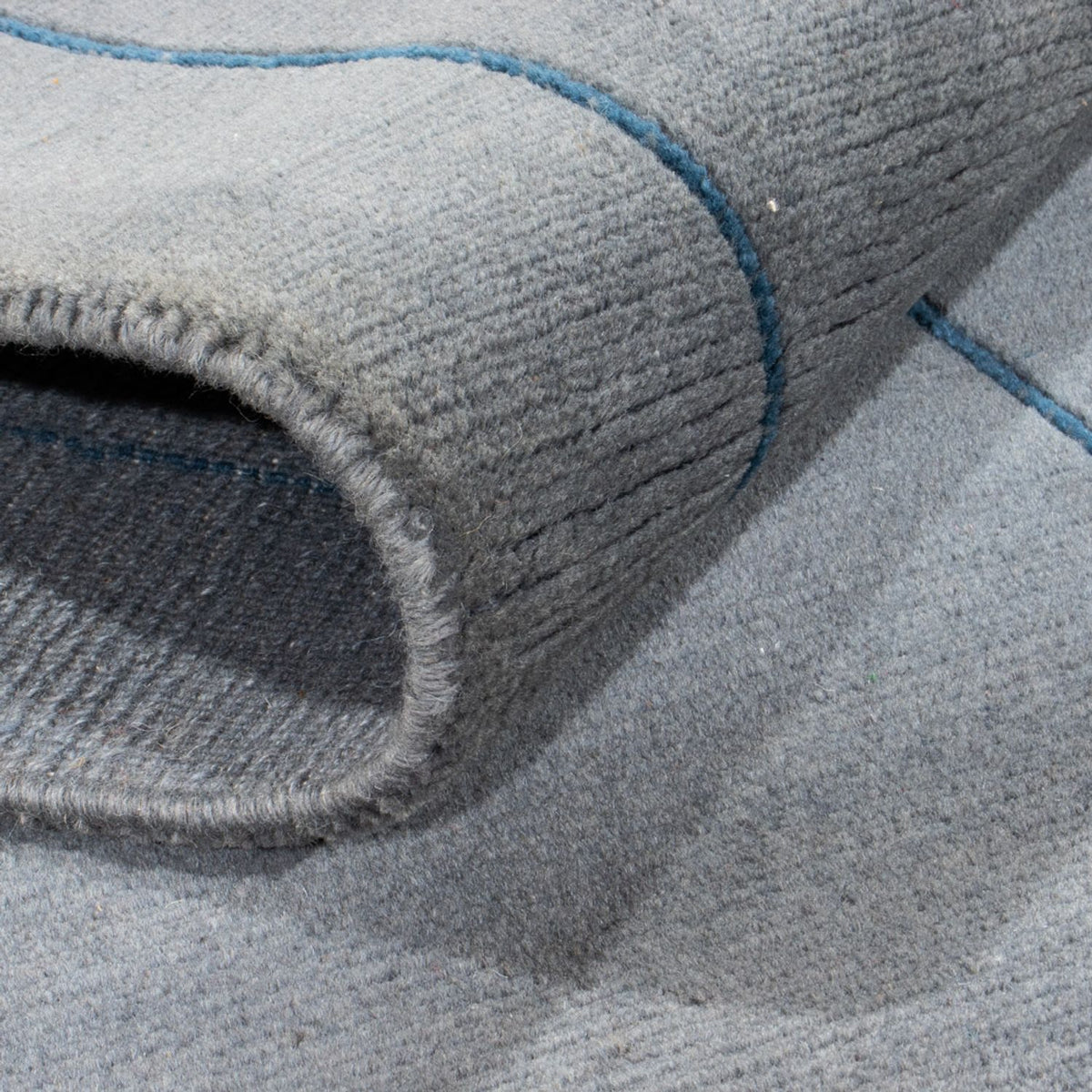 Biegacz Dywan z Nepalu - 330 x 71 cm - niebieski