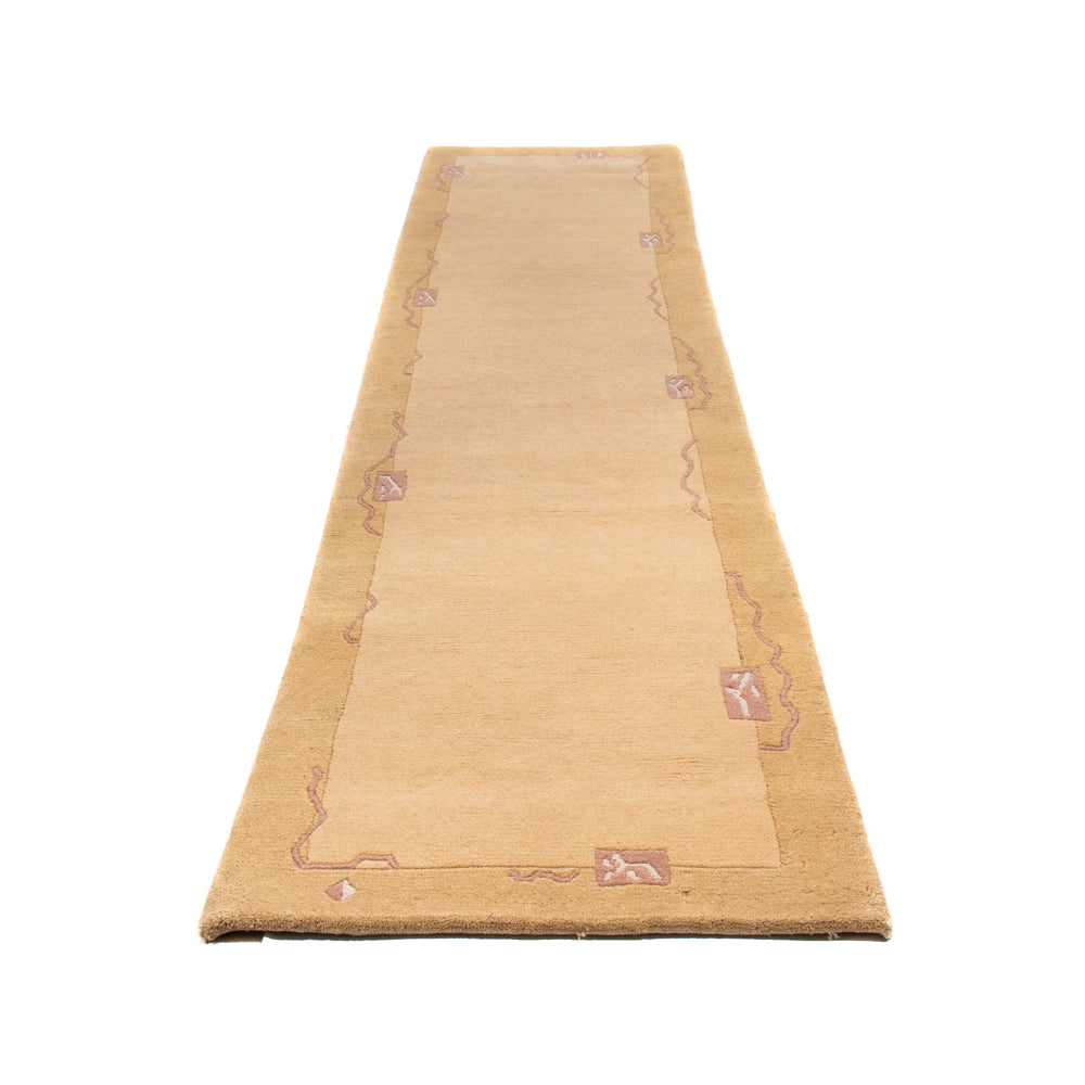 Biegacz Dywan z Nepalu - 333 x 74 cm - beżowy