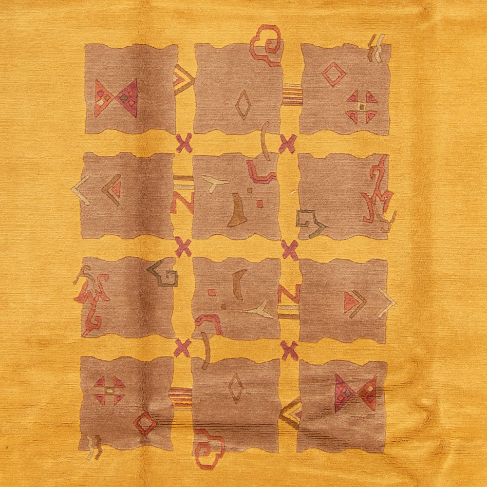 Dywan z Nepalu - Royal - 355 x 256 cm - złoto