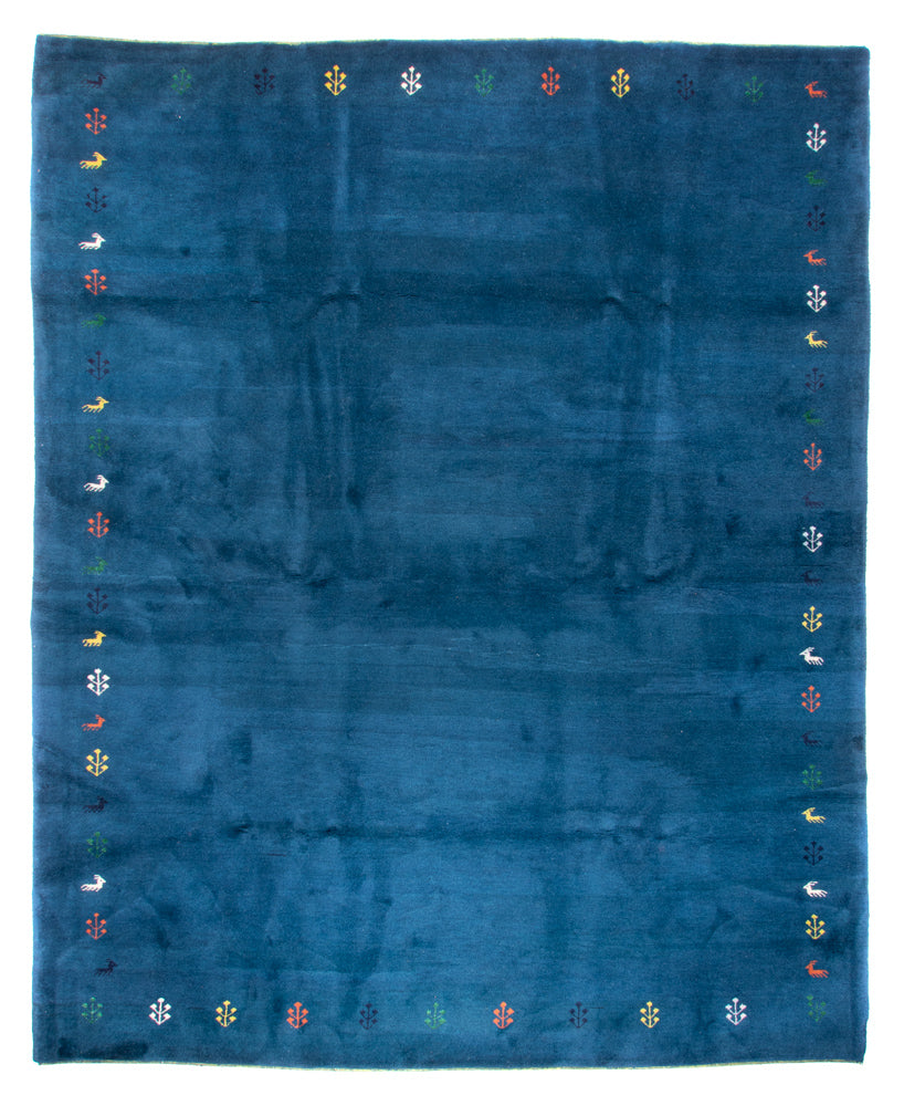Dywan Gabbeh - Indus - 395 x 313 cm - niebieski