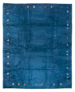Dywan Gabbeh - Indus - 395 x 313 cm - niebieski