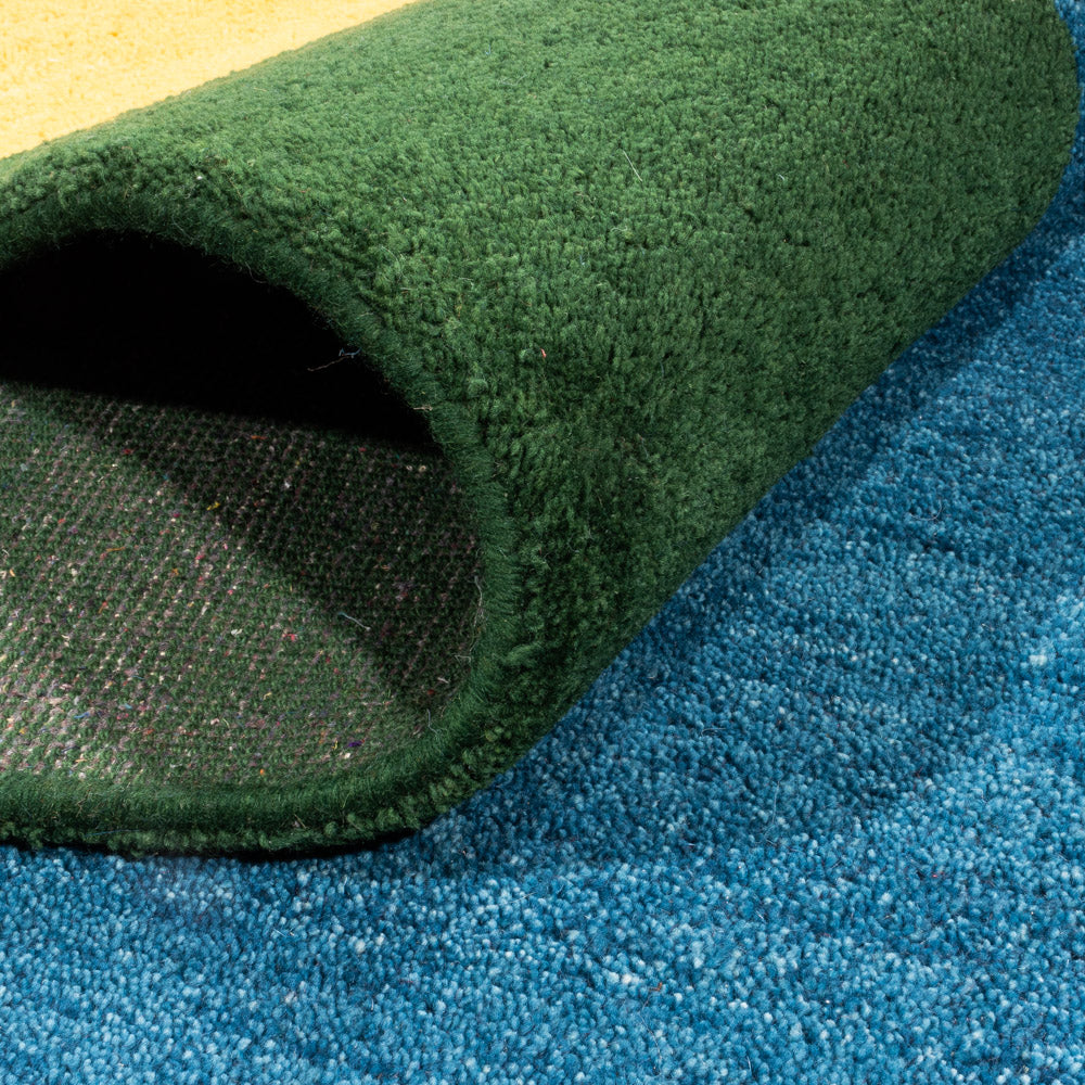 Dywan Gabbeh - Indus - 397 x 285 cm - niebieski