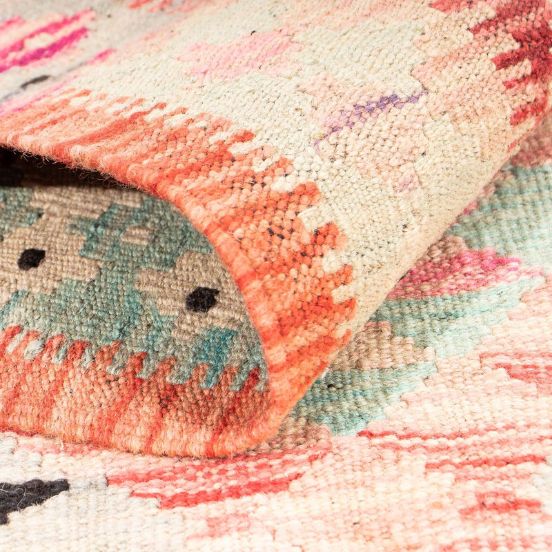 Dywan Kelim - Splash - 177 x 120 cm - jasna czerwień