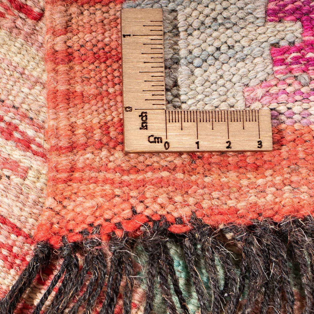 Dywan Kelim - Splash - 177 x 120 cm - jasna czerwień