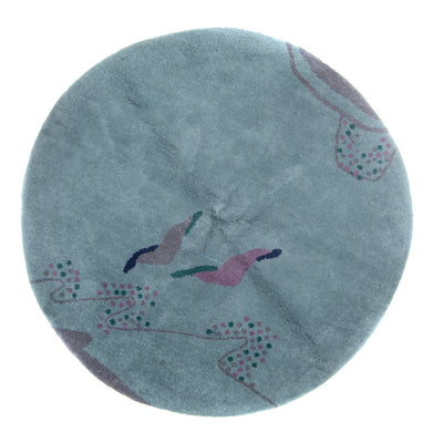 Dywan Gabbeh - Indus okrągły  - 200 x 200 cm - niebieski