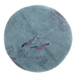 Dywan Gabbeh - Indus okrągły  - 200 x 200 cm - niebieski