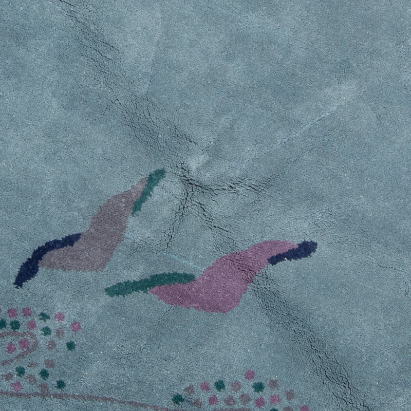 Dywan Gabbeh - Indus okrągły  - 200 x 200 cm - niebieski