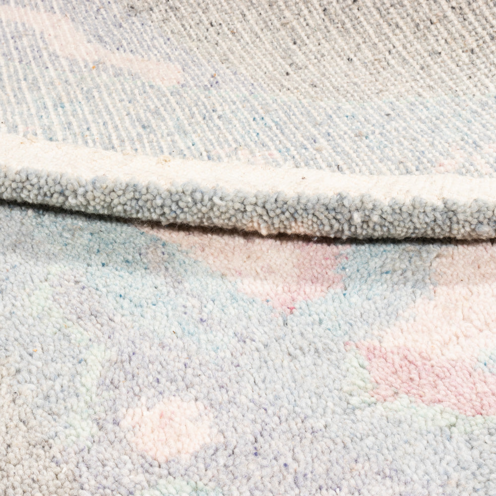 Dywan z Nepalu okrągły  - 200 x 200 cm - szary