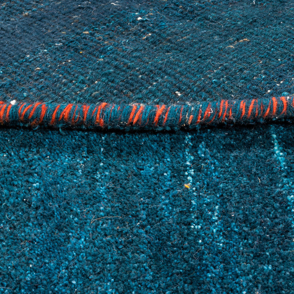 Dywan Gabbeh - Indus okrągły  - 200 x 200 cm - niebieski