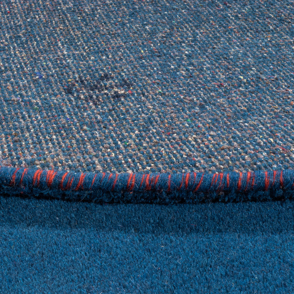 Dywan Gabbeh - Indus okrągły  - 199 x 199 cm - niebieski