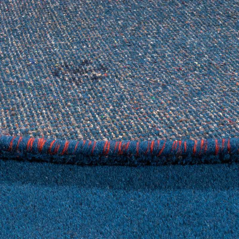 Dywan Gabbeh - Indus okrągły  - 199 x 199 cm - niebieski