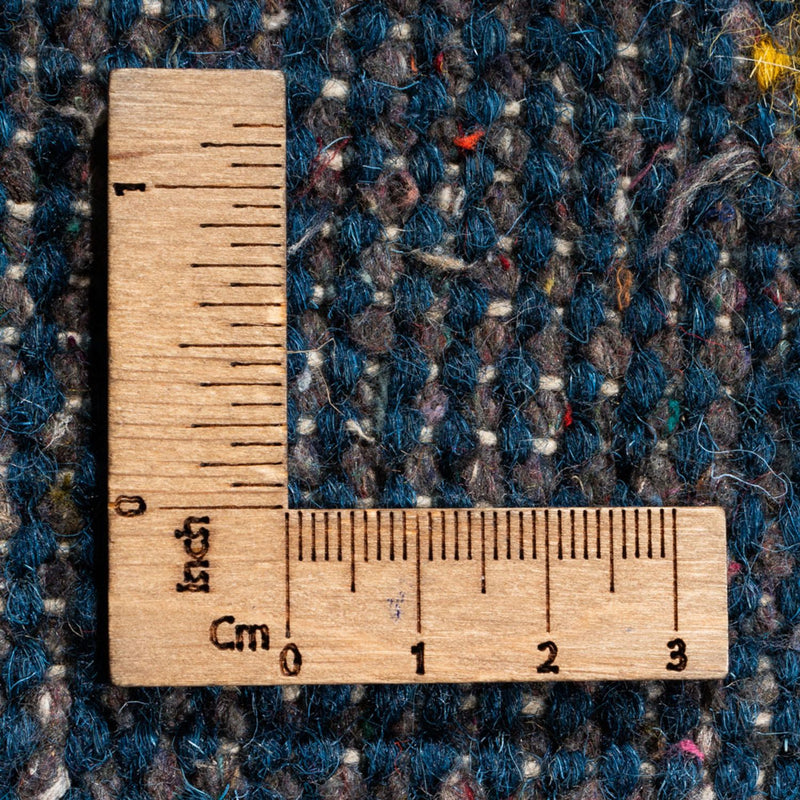 Dywan Gabbeh - Indus okrągły  - 194 x 194 cm - niebieski