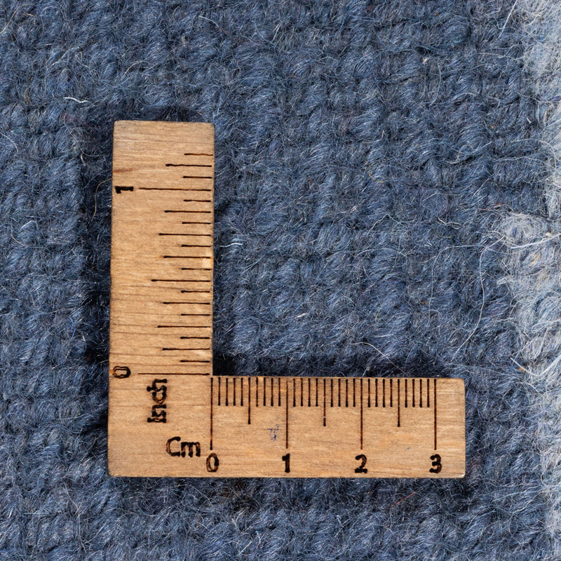 Dywan z Nepalu okrągły  - 197 x 197 cm - niebieski