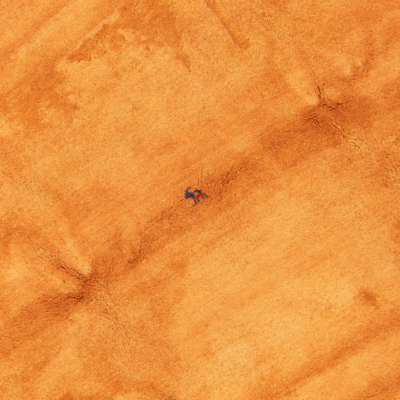 Dywan o wysokim runie okrągły  - 200 x 200 cm - złoto