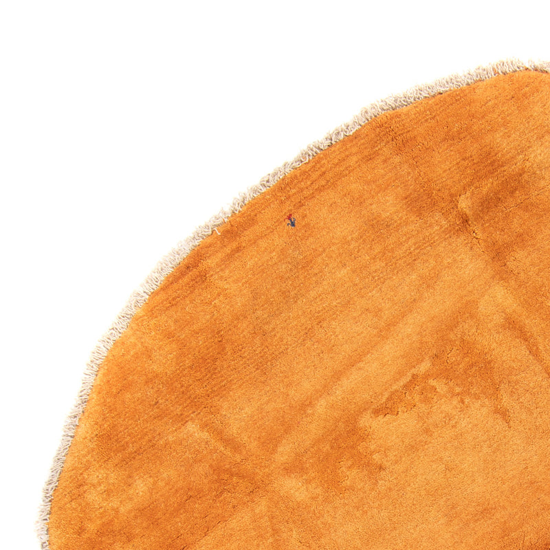 Dywan o wysokim runie okrągły  - 200 x 200 cm - złoto