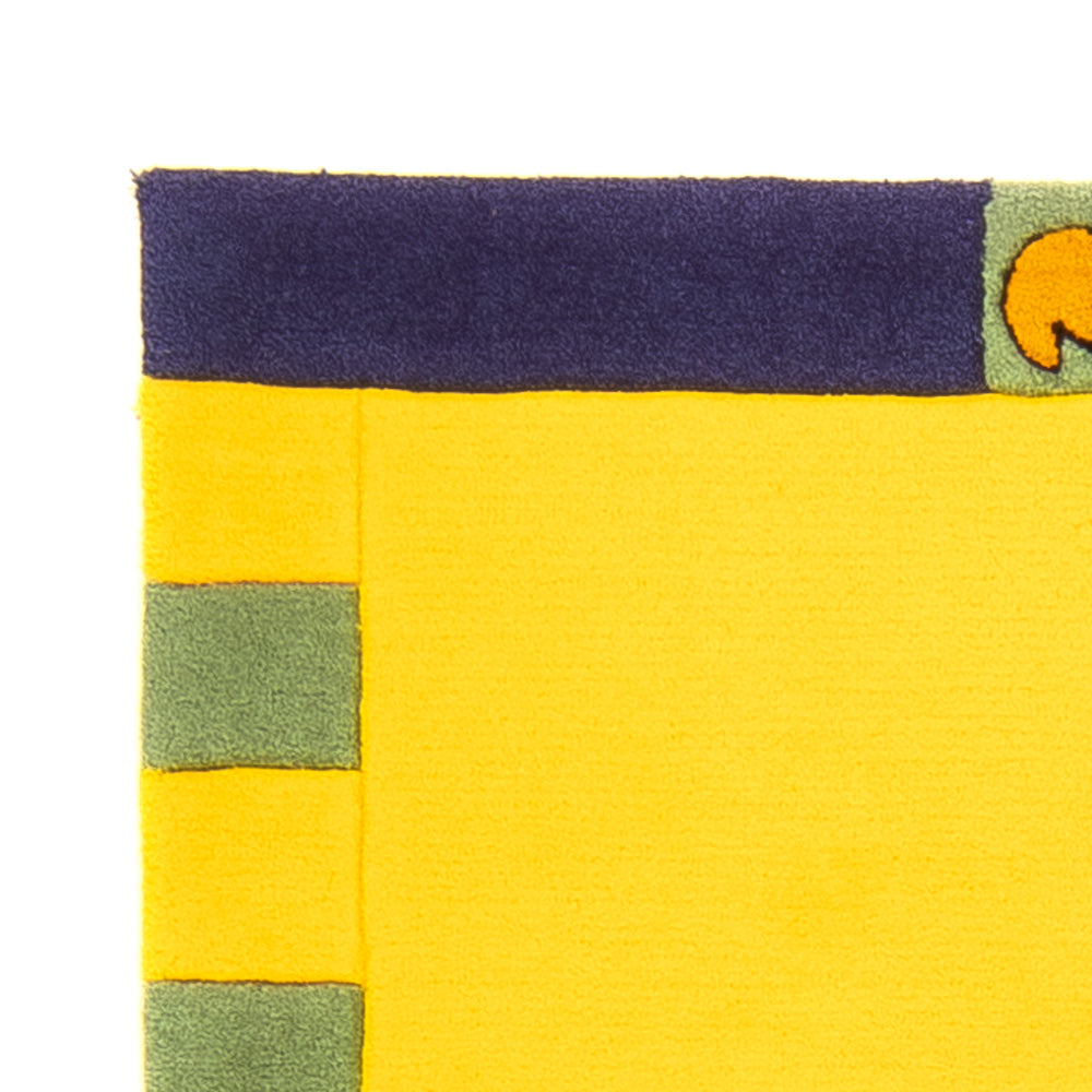 Nowoczesna wykładzina - 160 x 90 cm - żółty