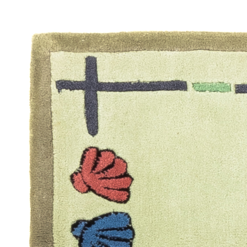 Nowoczesna wykładzina - 140 x 70 cm - beżowy