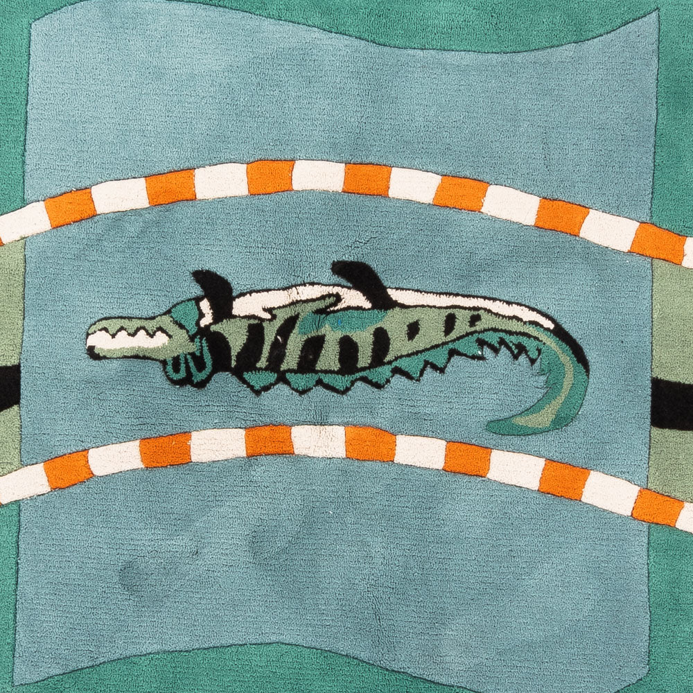 Dywan dla dzieci okrągły  - 200 x 200 cm - niebieski