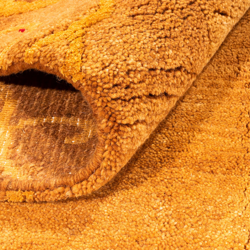 Dywan z Nepalu kwadratowy  - 207 x 199 cm - rdza